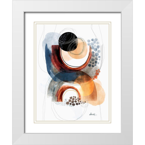 Moving Mountains White Modern Wood Framed Art Print with Double Matting by Banerjee, Ishita
