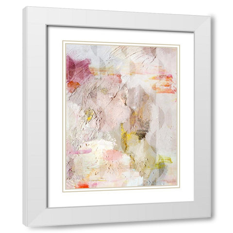 Moon Palette White Modern Wood Framed Art Print with Double Matting by Bainbridge, Hope
