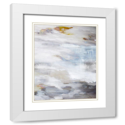 Number Nine 1 White Modern Wood Framed Art Print with Double Matting by Bainbridge, Hope