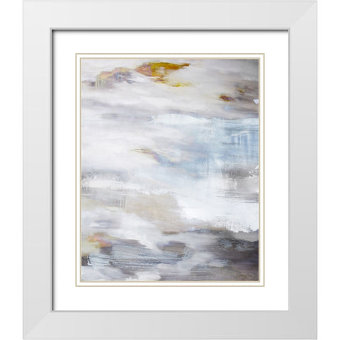 Number Nine 1 White Modern Wood Framed Art Print with Double Matting by Bainbridge, Hope