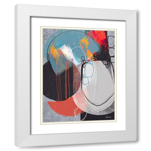 Pebble Beach 1 White Modern Wood Framed Art Print with Double Matting by Banerjee, Ishita
