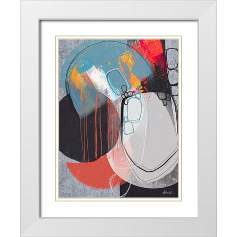 Pebble Beach 1 White Modern Wood Framed Art Print with Double Matting by Banerjee, Ishita