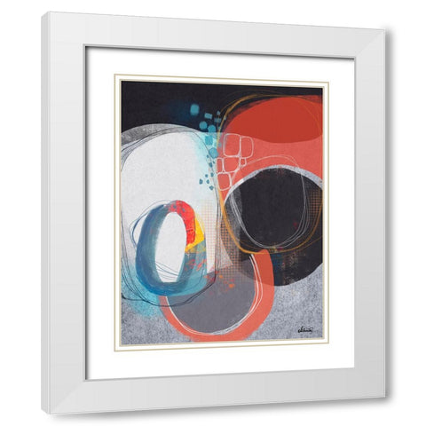 Pebble Beach 2 White Modern Wood Framed Art Print with Double Matting by Banerjee, Ishita