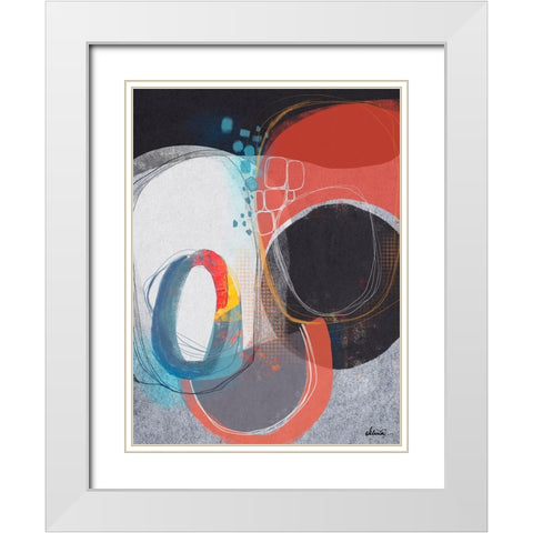 Pebble Beach 2 White Modern Wood Framed Art Print with Double Matting by Banerjee, Ishita