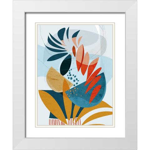 Tropical Planted White Modern Wood Framed Art Print with Double Matting by Banerjee, Ishita