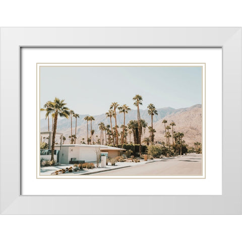 Aviva White Modern Wood Framed Art Print with Double Matting by Broadway, Krista