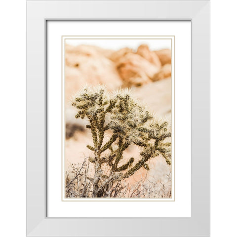 Borjas White Modern Wood Framed Art Print with Double Matting by Broadway, Krista