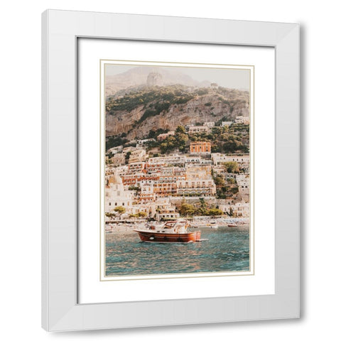 Campora White Modern Wood Framed Art Print with Double Matting by Broadway, Krista