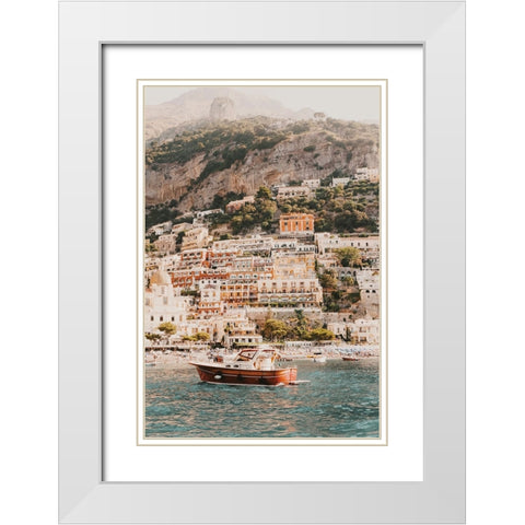 Campora White Modern Wood Framed Art Print with Double Matting by Broadway, Krista