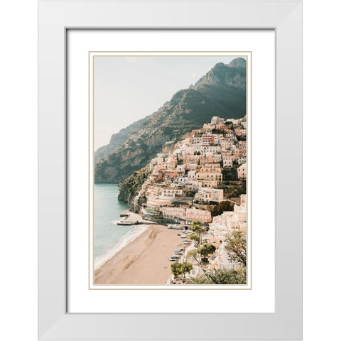 Cosma White Modern Wood Framed Art Print with Double Matting by Broadway, Krista