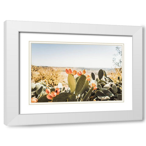 Estero White Modern Wood Framed Art Print with Double Matting by Broadway, Krista