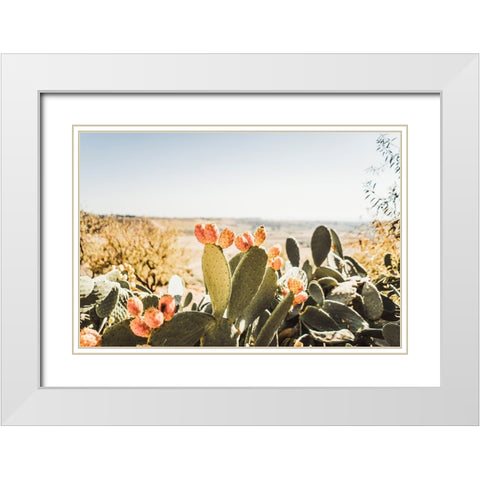 Estero White Modern Wood Framed Art Print with Double Matting by Broadway, Krista