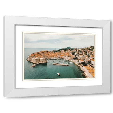 Irby White Modern Wood Framed Art Print with Double Matting by Broadway, Krista