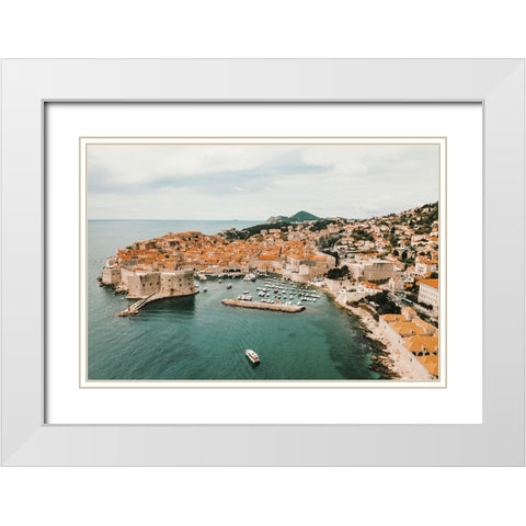 Irby White Modern Wood Framed Art Print with Double Matting by Broadway, Krista