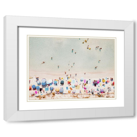 Ventura White Modern Wood Framed Art Print with Double Matting by Broadway, Krista