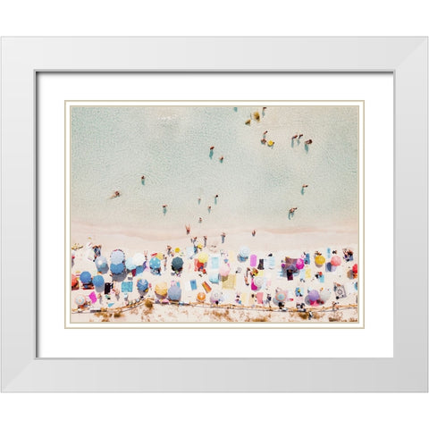 Ventura White Modern Wood Framed Art Print with Double Matting by Broadway, Krista