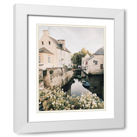 Bayeux White Modern Wood Framed Art Print with Double Matting by Broadway, Krista