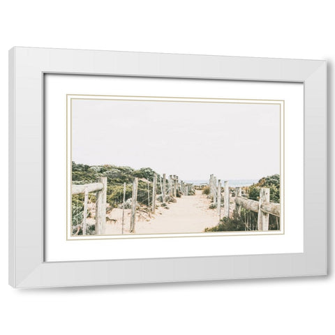 Lessie White Modern Wood Framed Art Print with Double Matting by Broadway, Krista