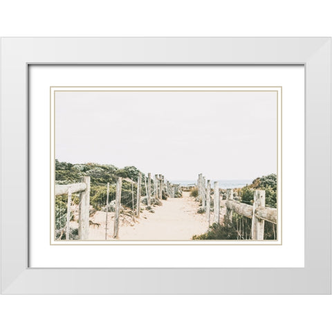 Lessie White Modern Wood Framed Art Print with Double Matting by Broadway, Krista