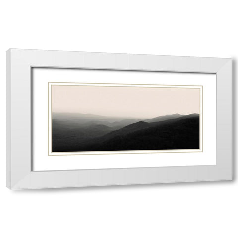 Smoky Mountains; Vista No. 2 White Modern Wood Framed Art Print with Double Matting by Bell, Nicholas