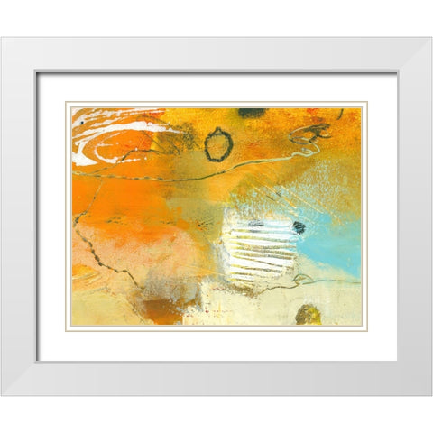 Fondness of Fields 1 White Modern Wood Framed Art Print with Double Matting by Beer, Pamela K.