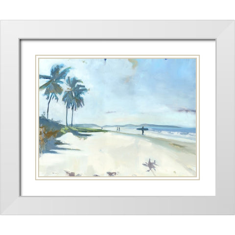 Playa Garza White Modern Wood Framed Art Print with Double Matting by Broaderick, Kathleen