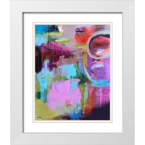 Sunrise Dreams White Modern Wood Framed Art Print with Double Matting by Blackerby, Linda S.