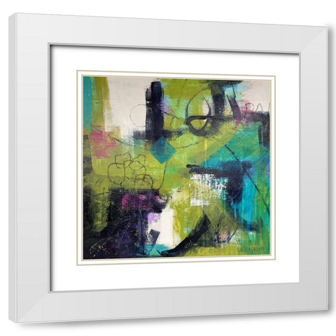 Summer Light White Modern Wood Framed Art Print with Double Matting by Blackerby, Linda S.