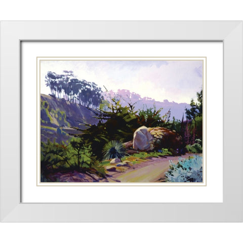 End of Summer, Looking East White Modern Wood Framed Art Print with Double Matting by Burtt, Marcia