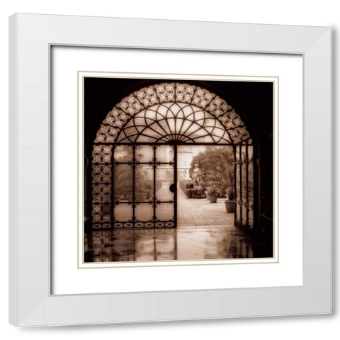 Venezia Italia White Modern Wood Framed Art Print with Double Matting by Blaustein, Alan