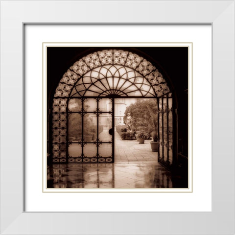 Venezia Italia White Modern Wood Framed Art Print with Double Matting by Blaustein, Alan