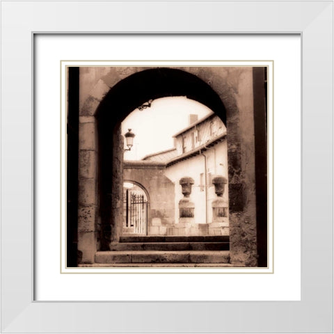 Sevilla Espana White Modern Wood Framed Art Print with Double Matting by Blaustein, Alan