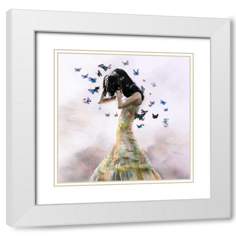 Fear the Worst White Modern Wood Framed Art Print with Double Matting by Cuseo, Christopher