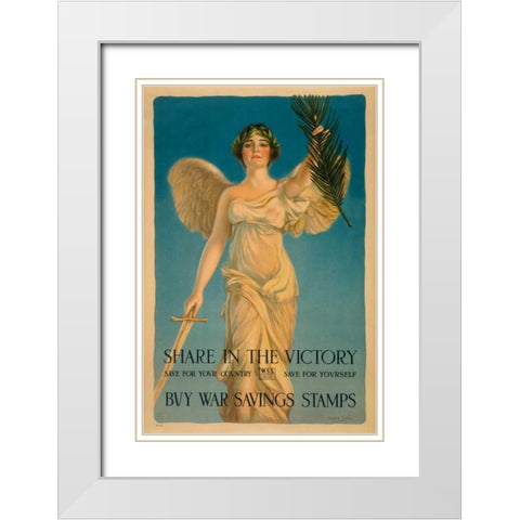 Share in the Victory White Modern Wood Framed Art Print with Double Matting by Coffin, Haskell