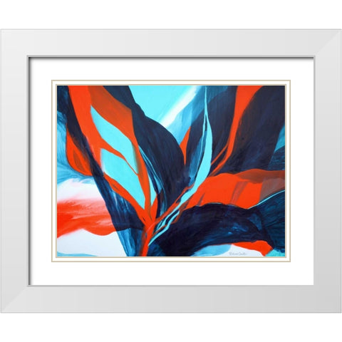 Bird of Paradise White Modern Wood Framed Art Print with Double Matting by Coulter, Patricia