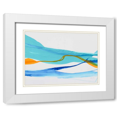 Near Cold Lake White Modern Wood Framed Art Print with Double Matting by Coulter, Patricia