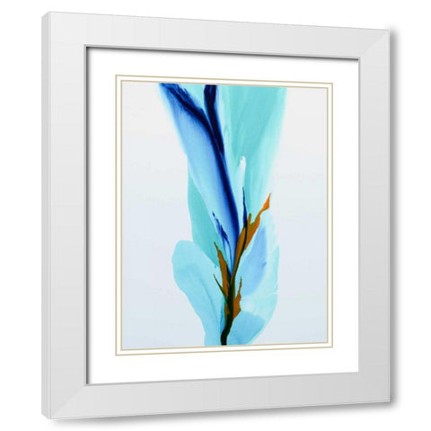 SpringÃ¢â‚¬â„¢s Calling Card White Modern Wood Framed Art Print with Double Matting by Coulter, Patricia
