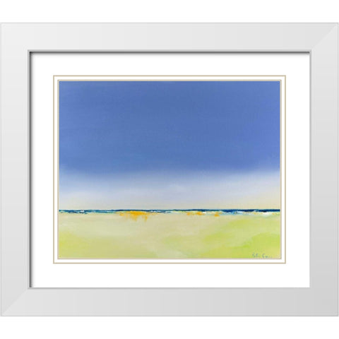 Quiet and Alone White Modern Wood Framed Art Print with Double Matting by Crane, Peter