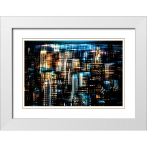 Downtown I White Modern Wood Framed Art Print with Double Matting by Cmarits, Hannes