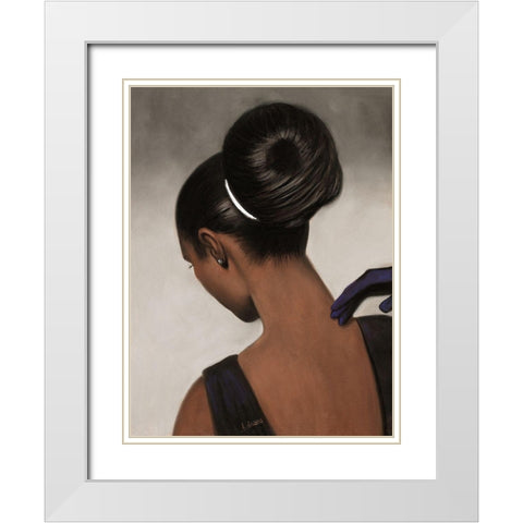 Elegance White Modern Wood Framed Art Print with Double Matting by Cooper, Laurie