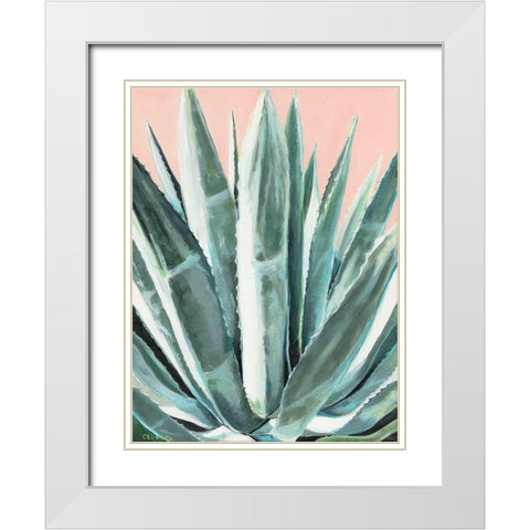 Laughter White Modern Wood Framed Art Print with Double Matting by Clumeck, Alana