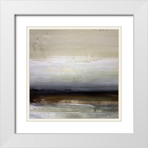 Foreshore White Modern Wood Framed Art Print with Double Matting by Cordes, Susan