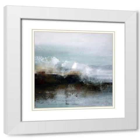 Landfall White Modern Wood Framed Art Print with Double Matting by Cordes, Susan
