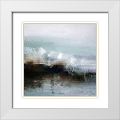 Landfall White Modern Wood Framed Art Print with Double Matting by Cordes, Susan