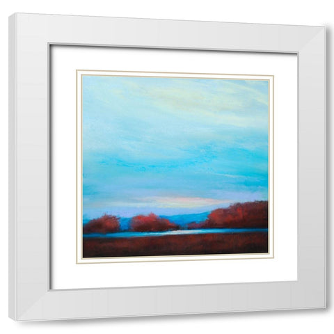 River Lighter White Modern Wood Framed Art Print with Double Matting by Caldwell, Carolyn