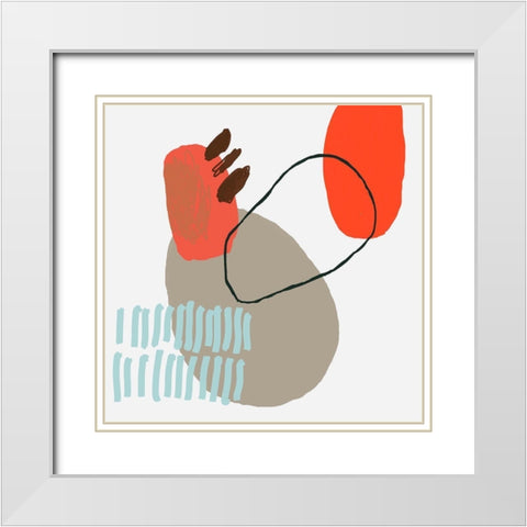 Marking The Days White Modern Wood Framed Art Print with Double Matting by Christine, Niya