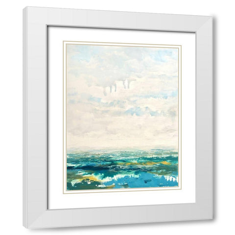 Changing Tides White Modern Wood Framed Art Print with Double Matting by Cormany, Claire