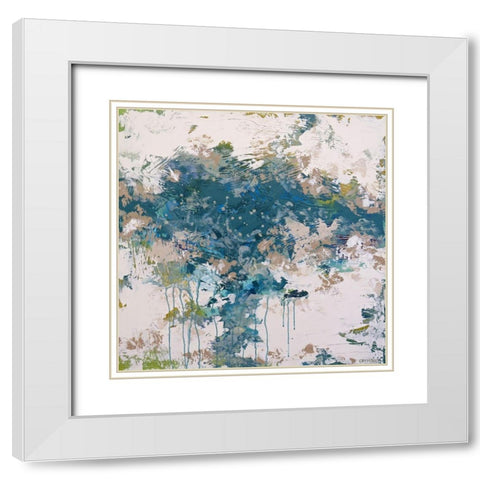 Cooling Rush White Modern Wood Framed Art Print with Double Matting by Cormany, Claire