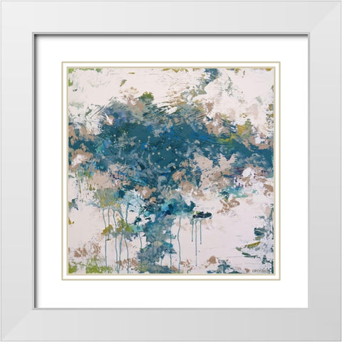Cooling Rush White Modern Wood Framed Art Print with Double Matting by Cormany, Claire