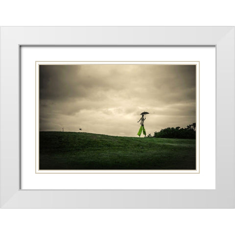 A Ordinary Afternoon White Modern Wood Framed Art Print with Double Matting by Corso, Stefano